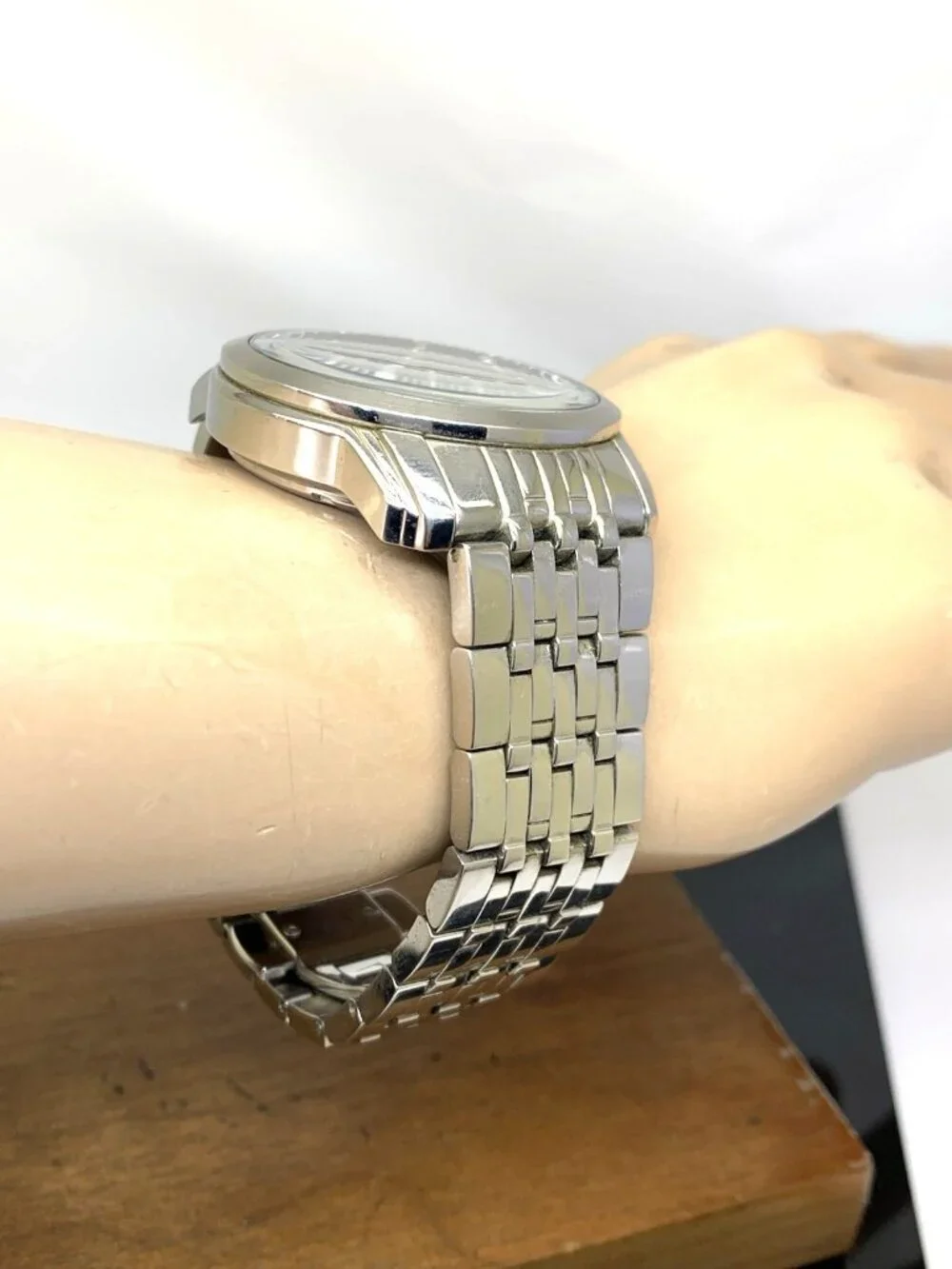 Bulova Men's Watch 96A101 Automatic Brown Dial Silver Stainless Steel 42mm
